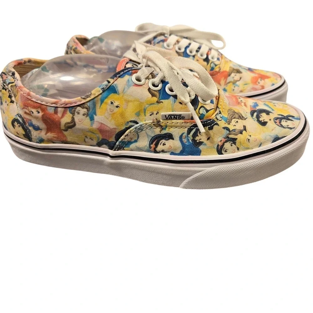 Vans Disney Princess Authentic Multi Color Canvas‎ Sneakers Mens 7.5 Womens 9